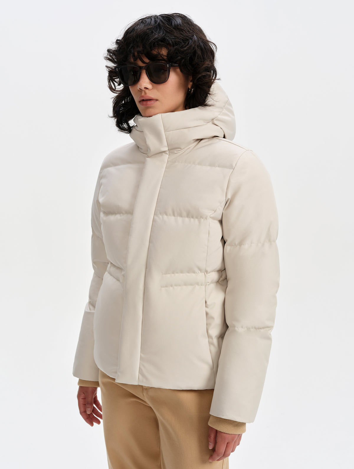 Aria Down Jacket - Bone