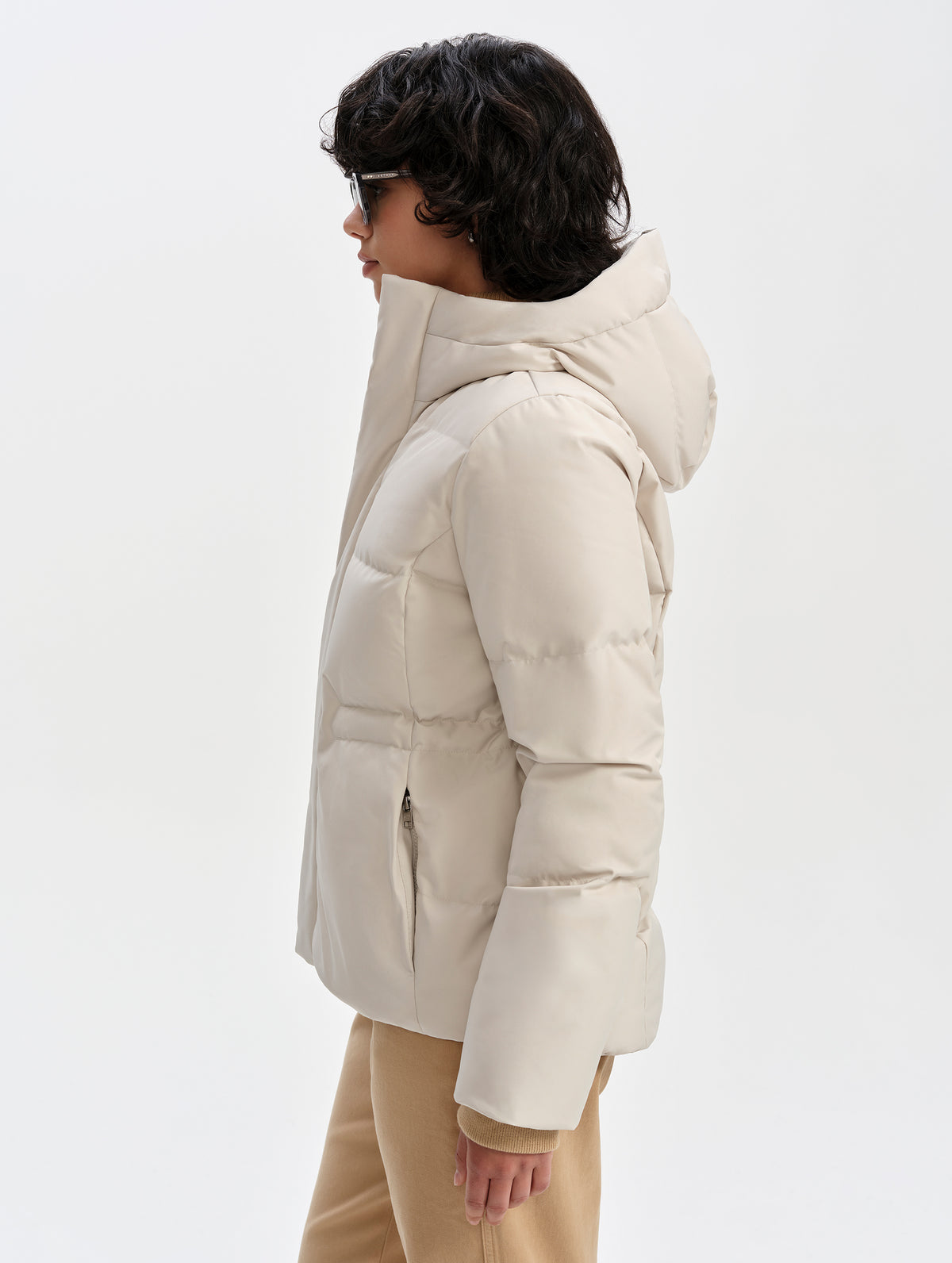 Aria Down Jacket - Bone