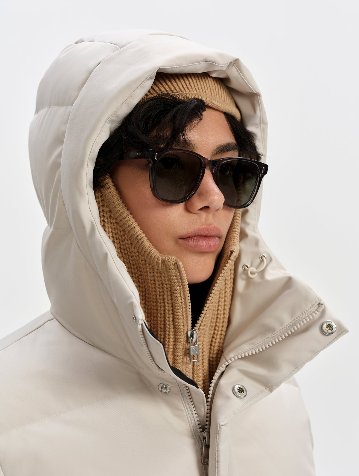 Aria Down Jacket - Bone