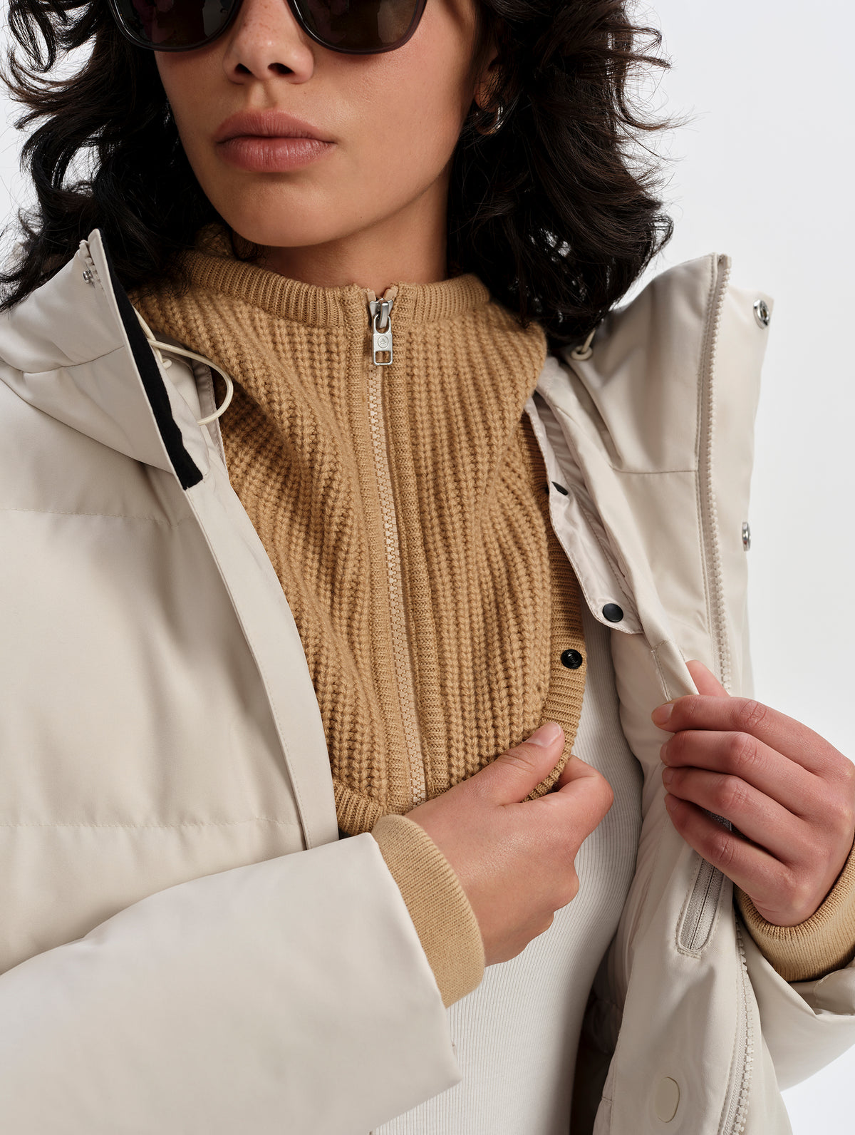 Aria Down Jacket - Bone
