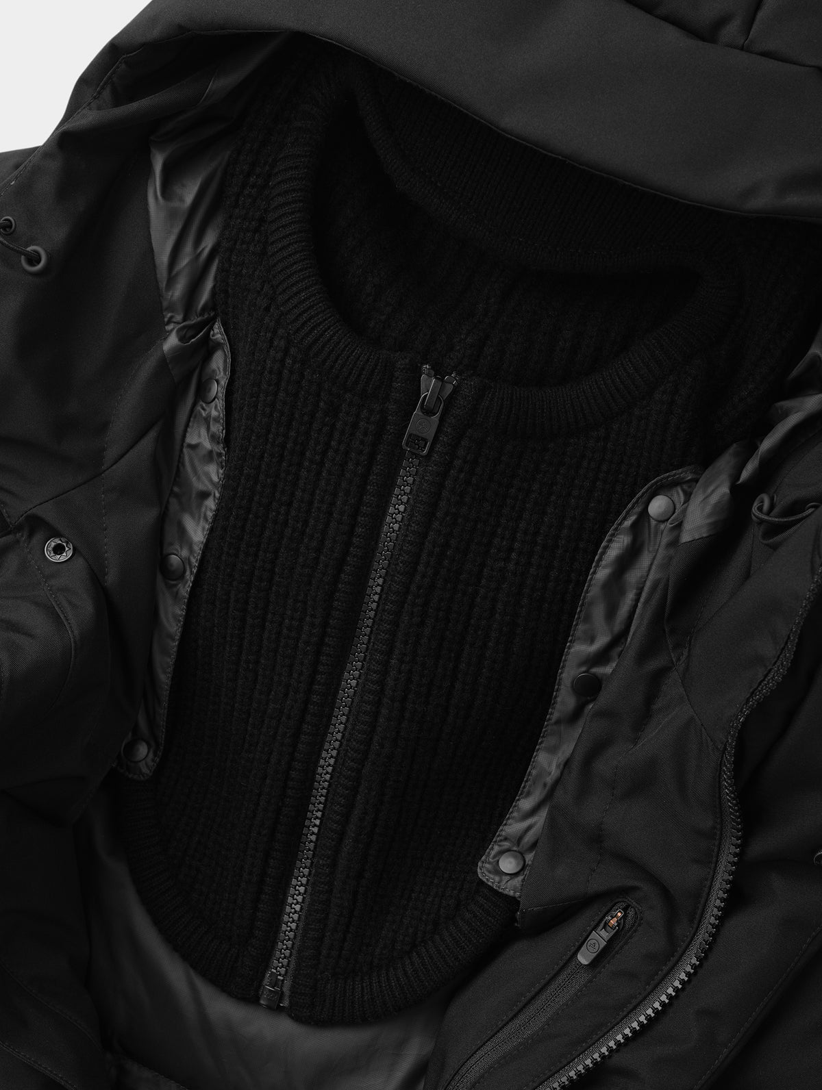 Aria Down Long Parka - Onyx Black