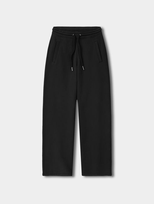 Ayla Wide-Leg Sweatpant - Onyx Black