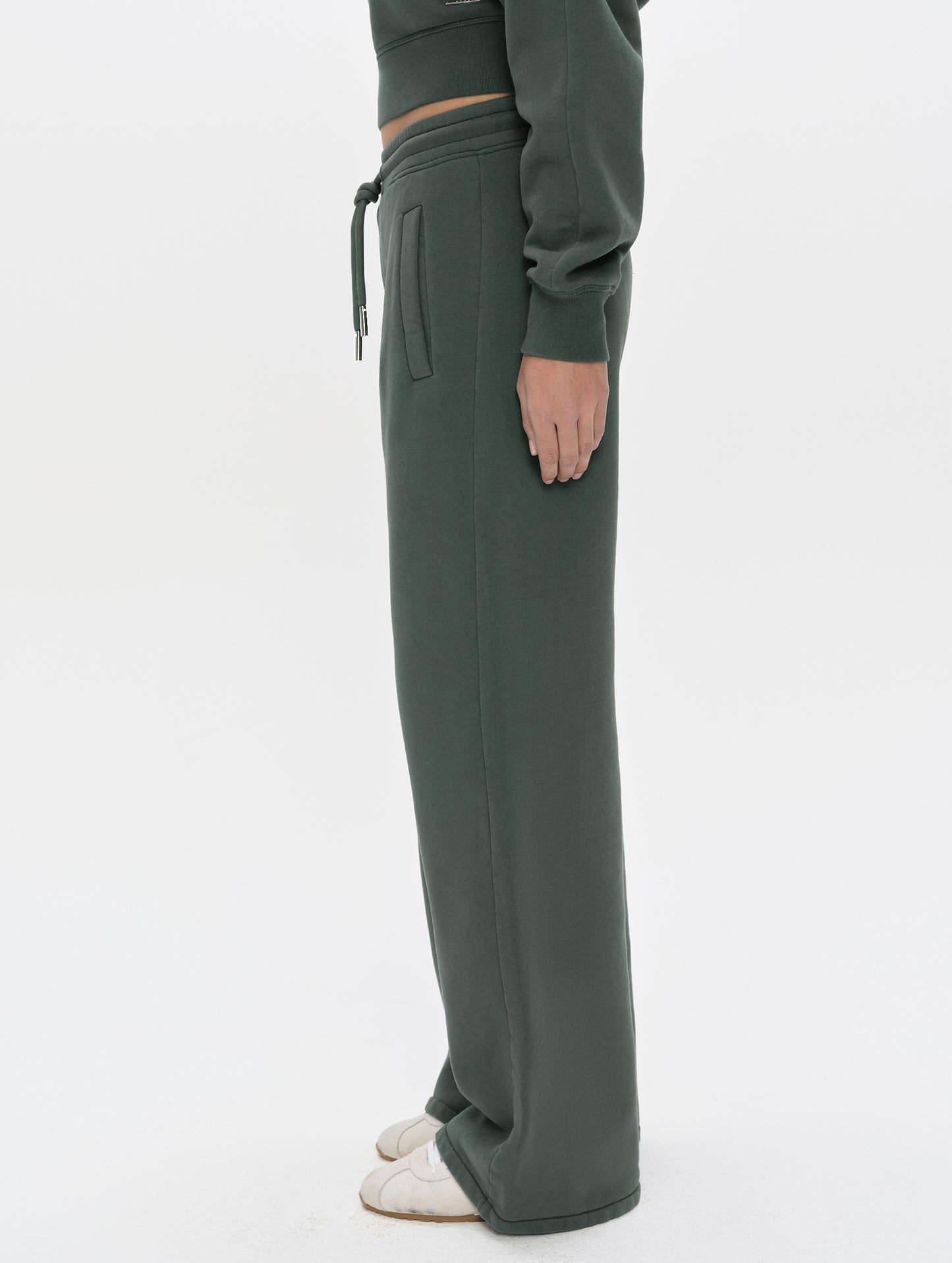 Ayla Wide-Leg Sweatpant - Saville Green