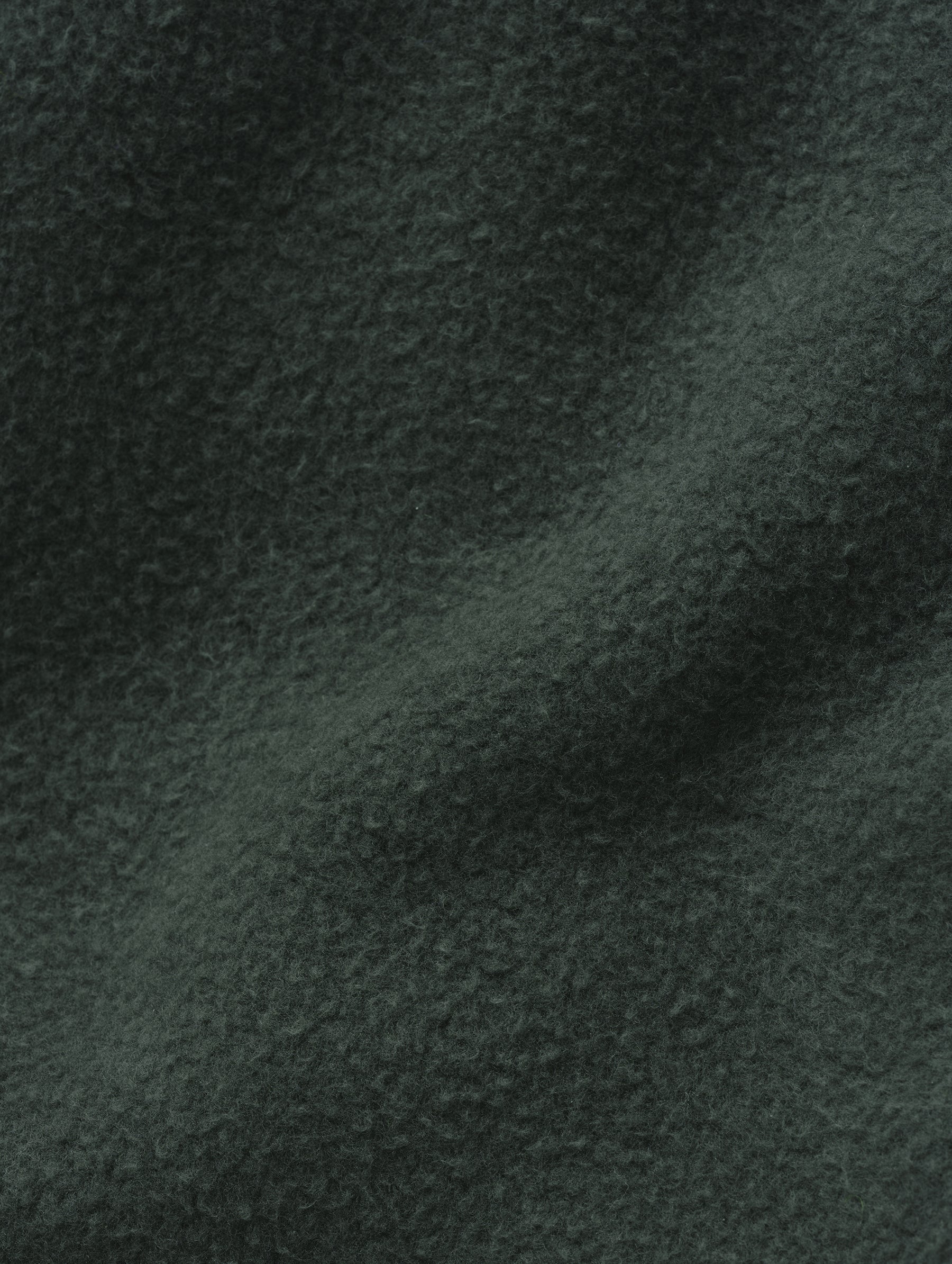 Closeup detailed view of the fabric on the Ayla Wide-Leg Sweatpant in Saville Green from AETHER Apparel.