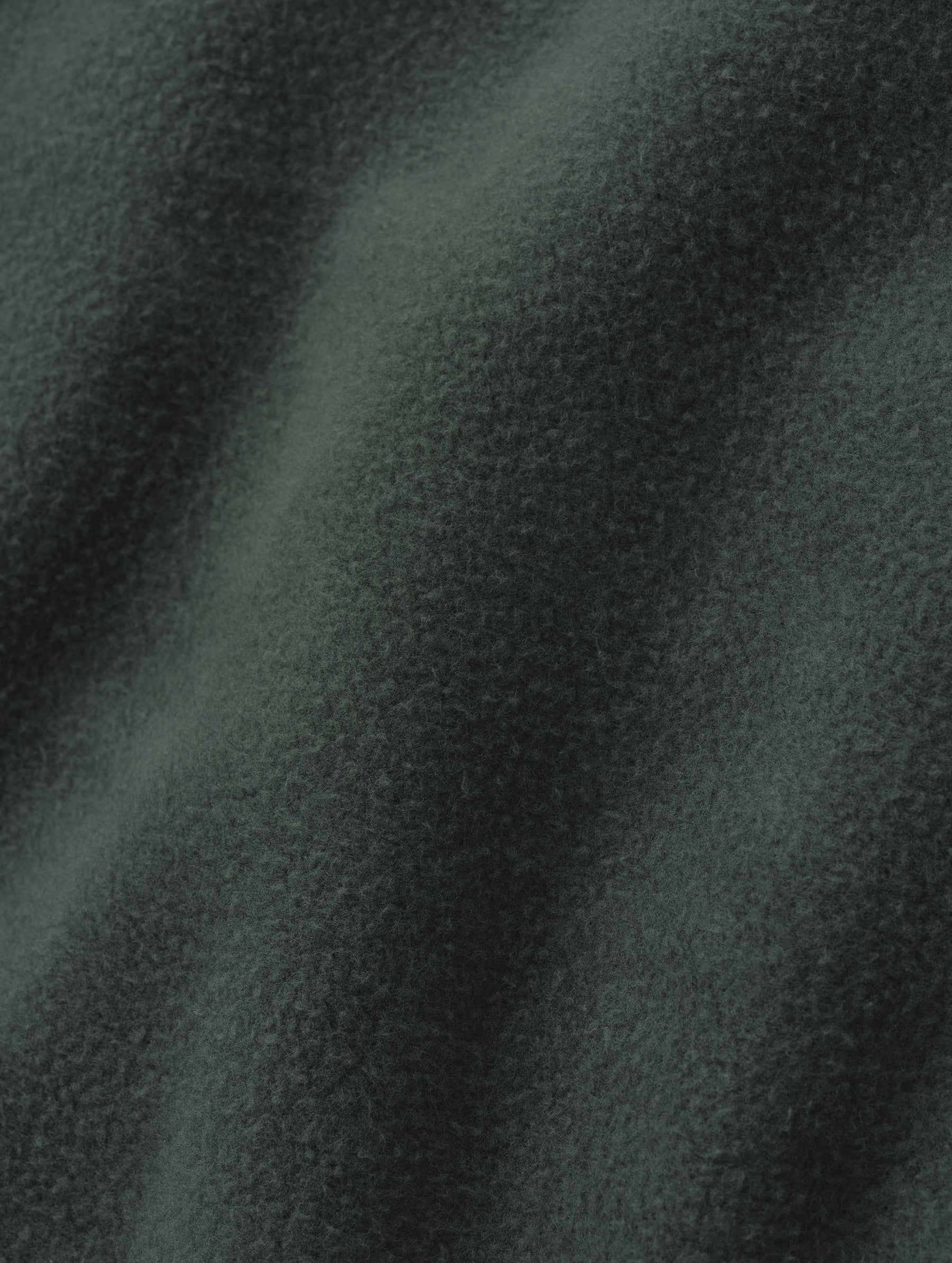 Closeup detailed view of the fabric on the Ayla Crewneck Sweatshirt in Saville Green from AETHER Apparel.