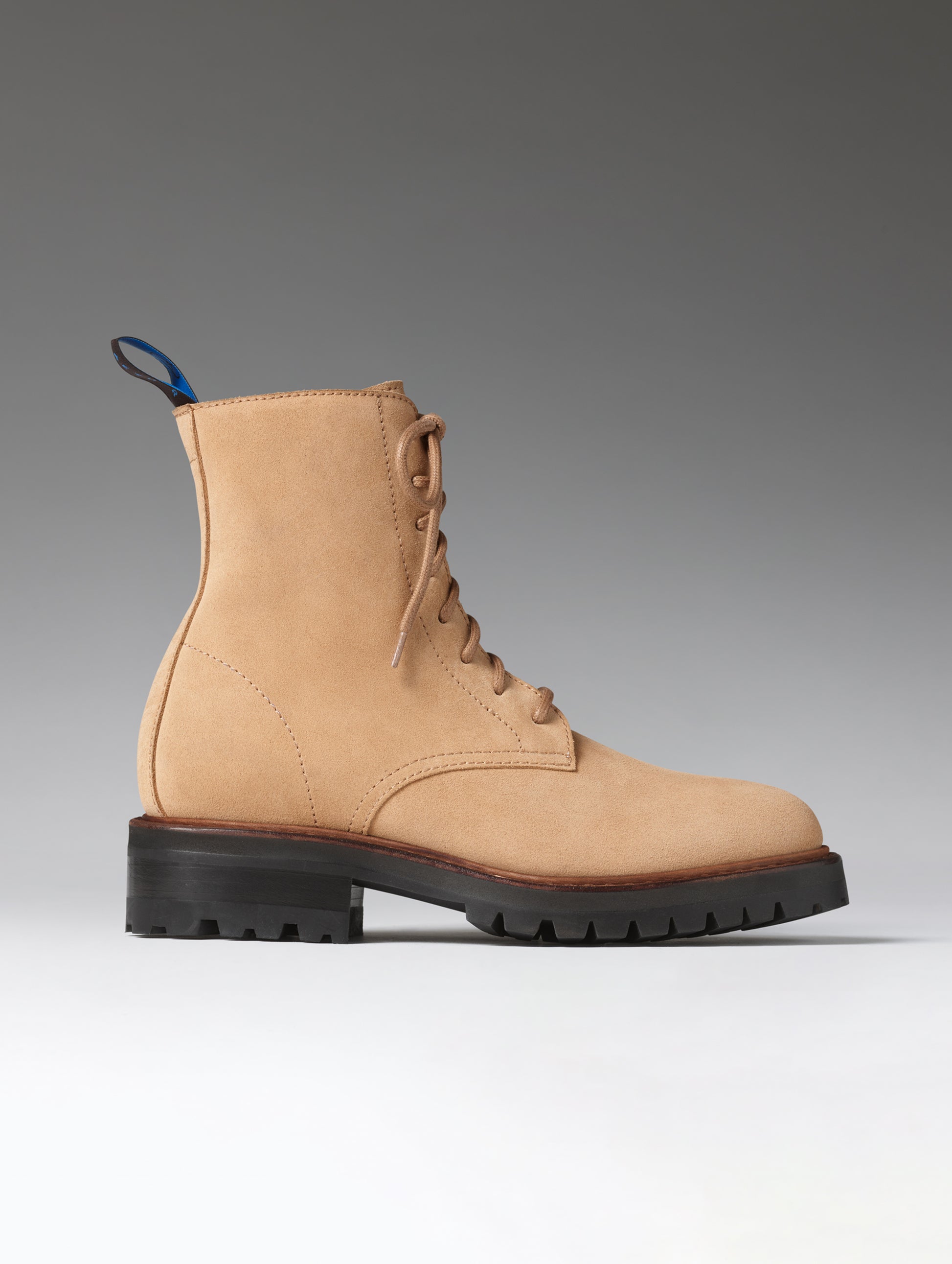Side profile view of the Crosby Boot in Dark Clay from AETHER Apparel.