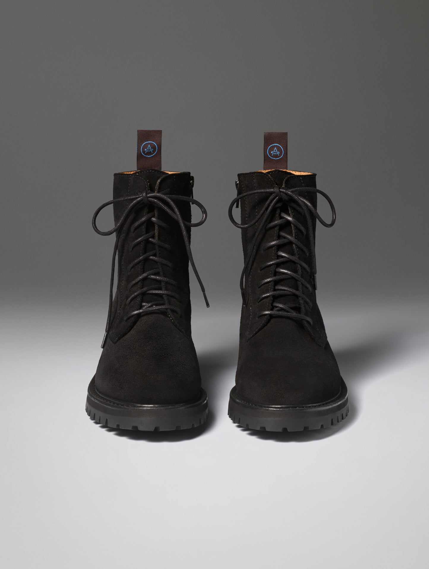 Front view of the Crosby Boot in Onyx Black from AETHER Apparel.