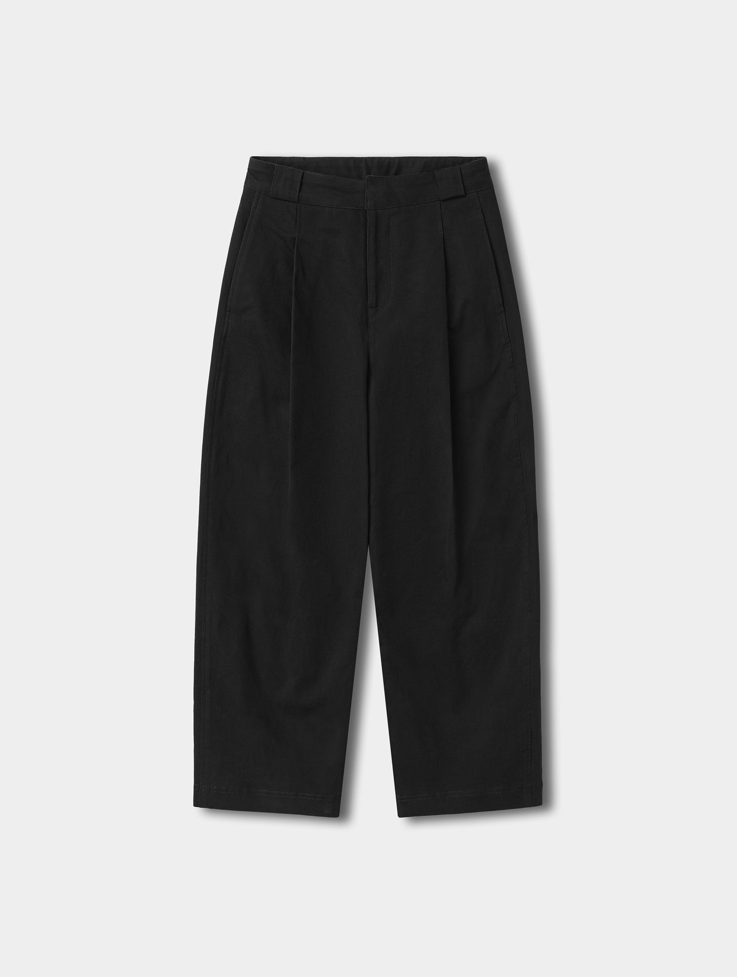 Flat lay view of the Dune Pant in Onyx Black from AETHER.