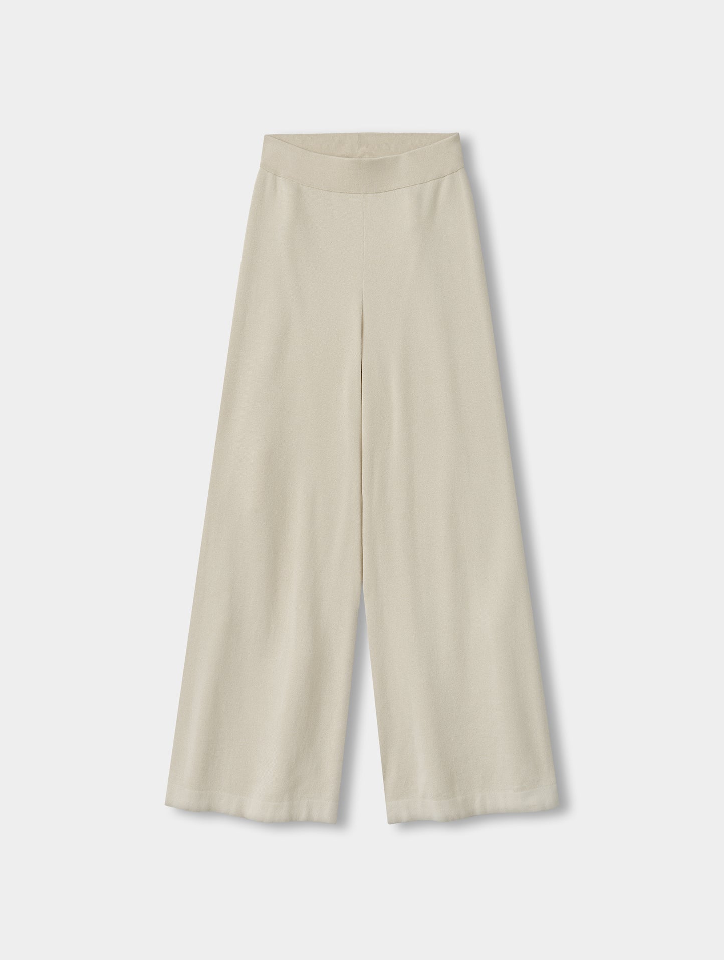 Flat lay view of the Eliana Sweater Pant in Bone from AETHER.