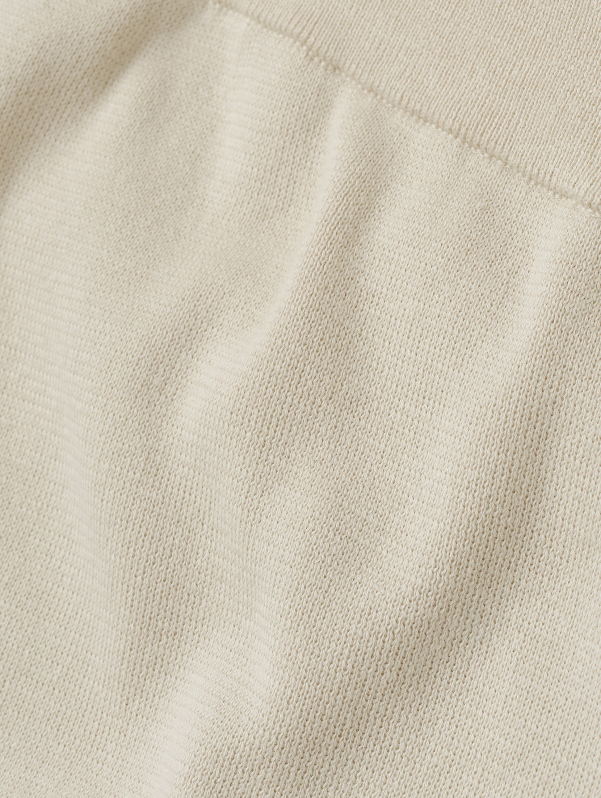 Closeup detailed view of the fabric on the Eliana Sweater Pant in Bone from AETHER Apparel.