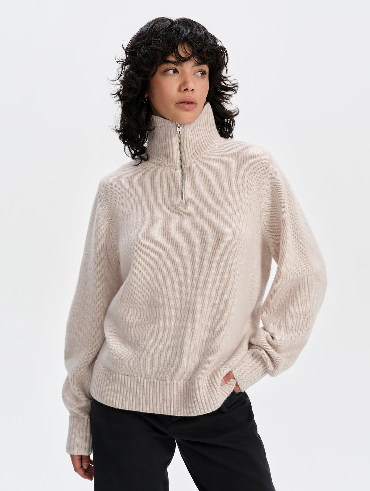 Haven Turtleneck Sweater - Bone