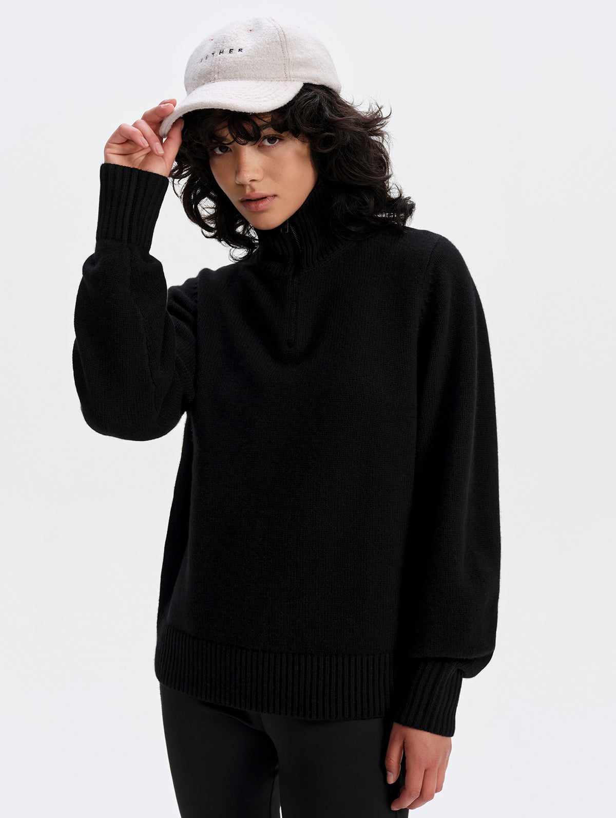 Haven Turtleneck Sweater - Onyx Black