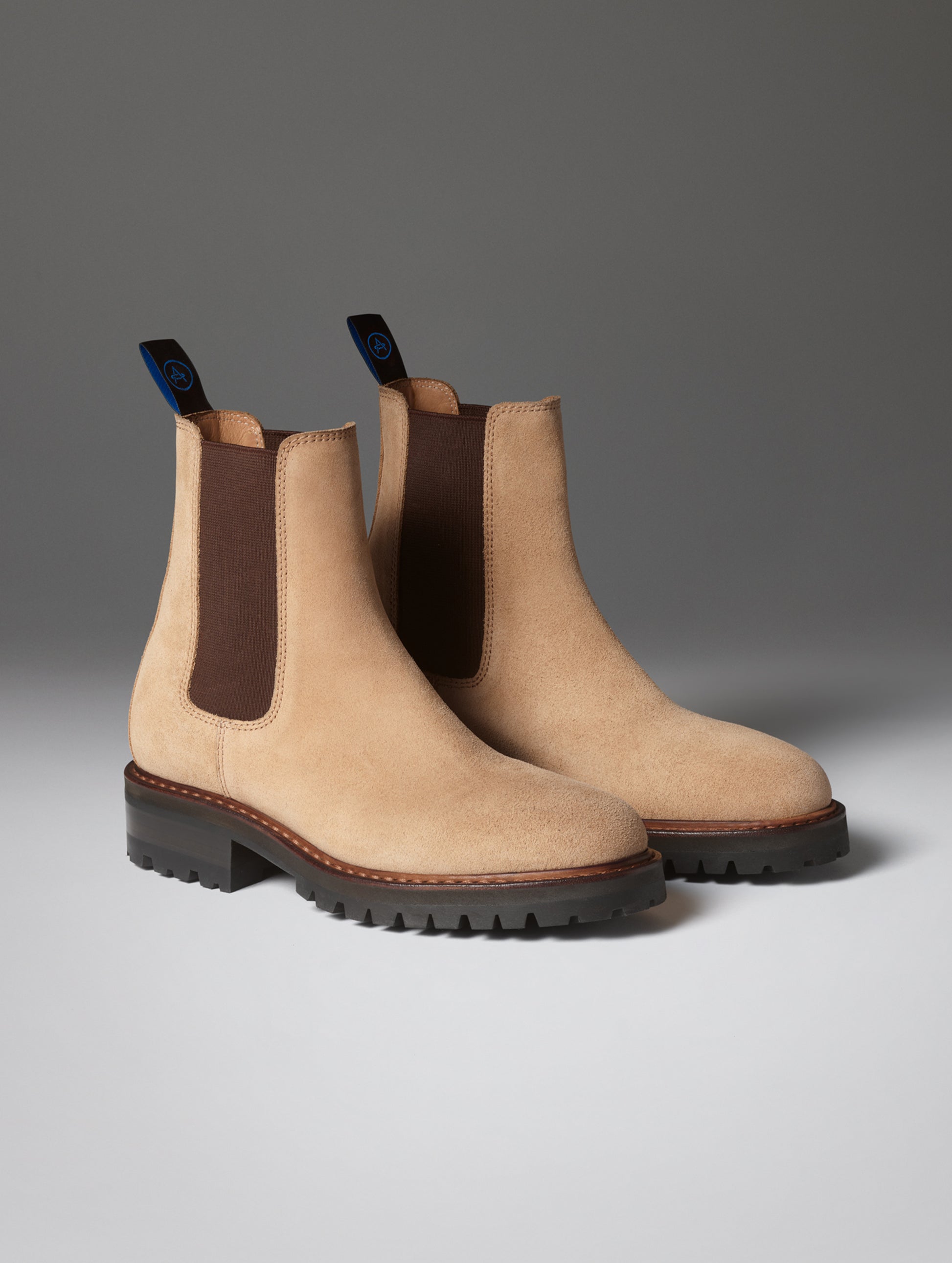 Front angled view of the Reign Chelsea Boot in Dark Clay from AETHER Apparel.