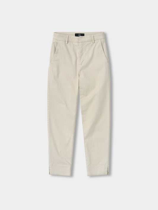 Flat lay view of the Rhy Straight Leg Pant in Bone from AETHER.