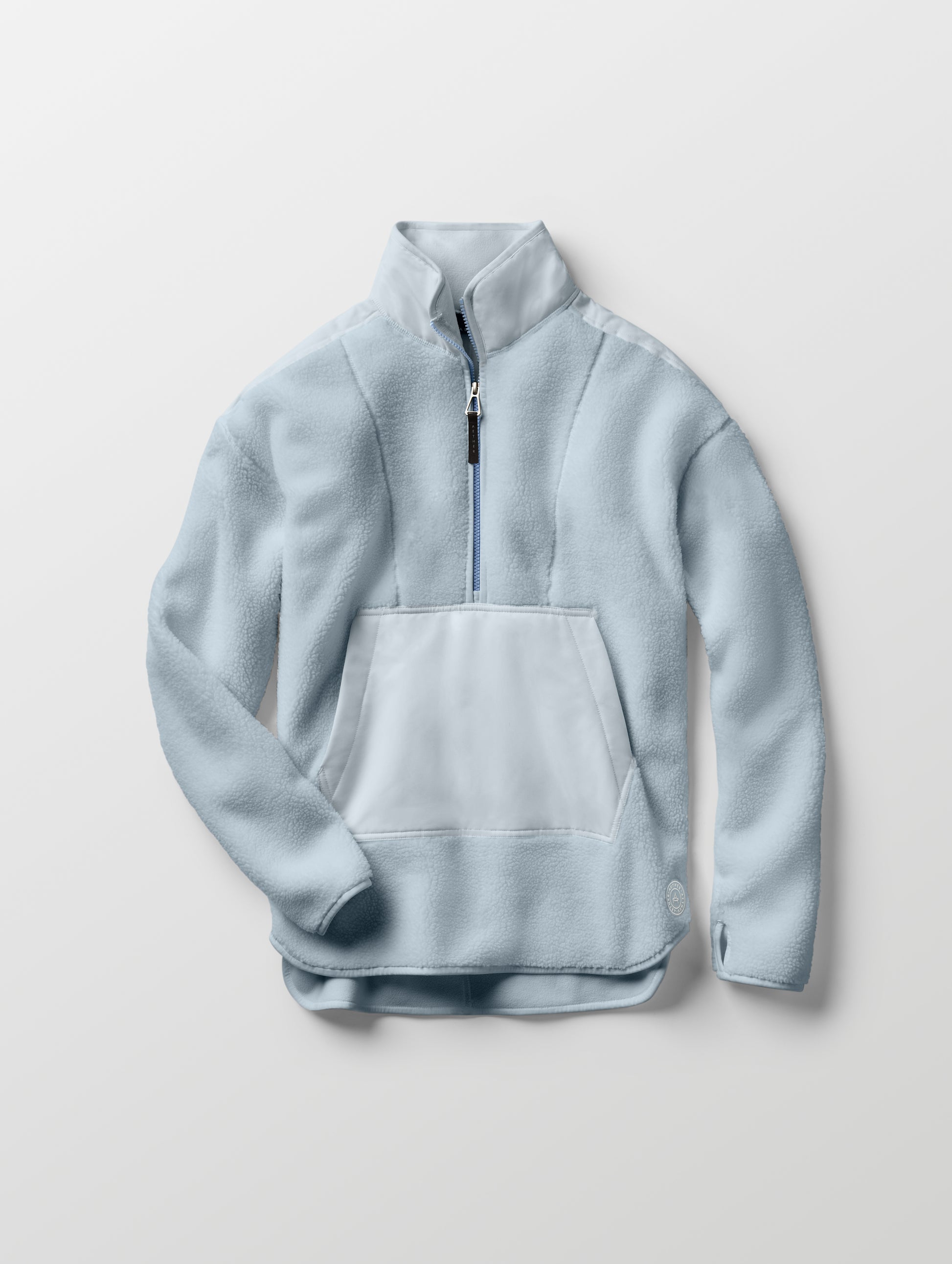 Blue fleece anorak from AETHER Apparel
