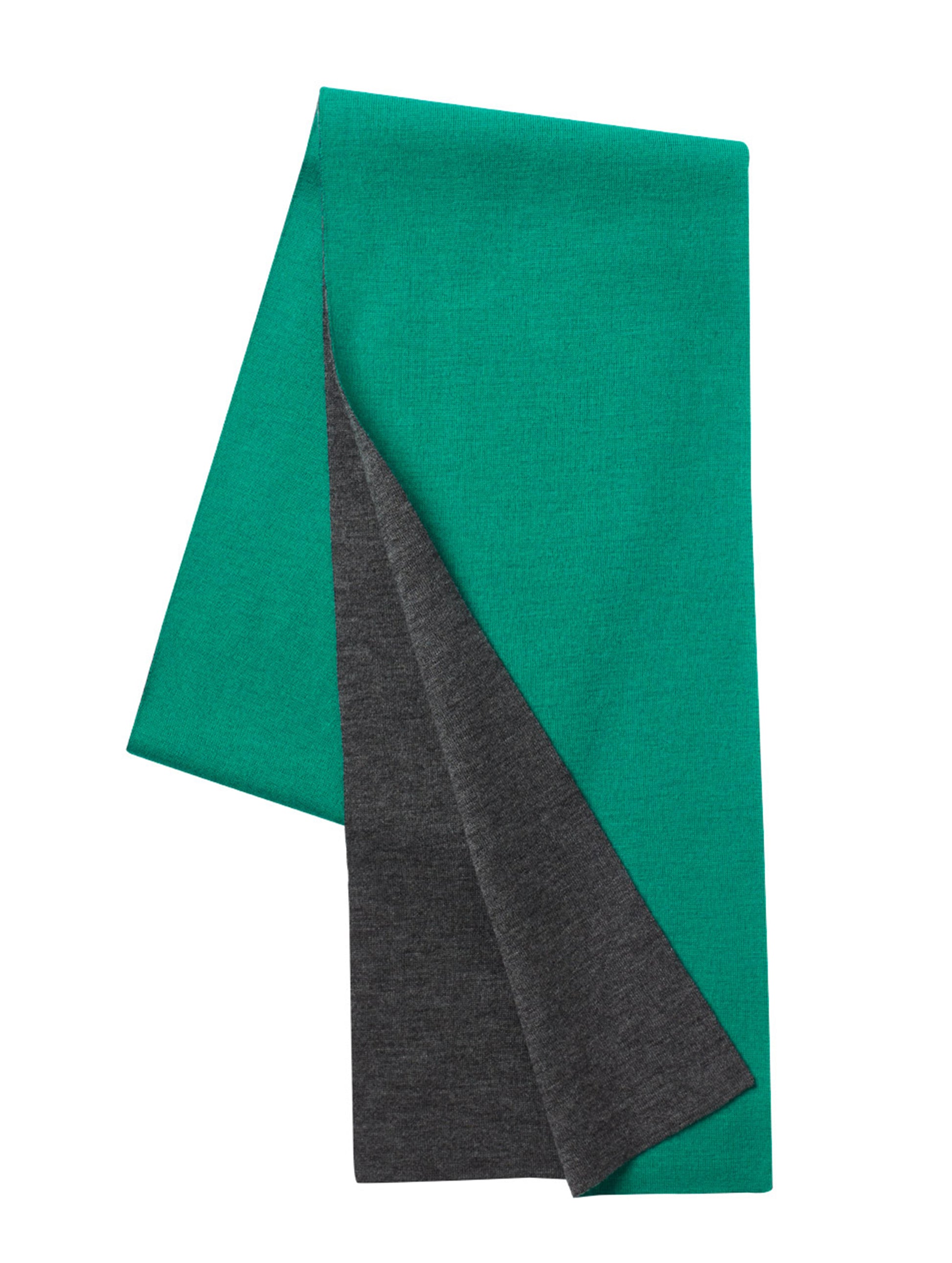 Isolated view of green and black Color-Blocked Scarf from AETHER Apparel.