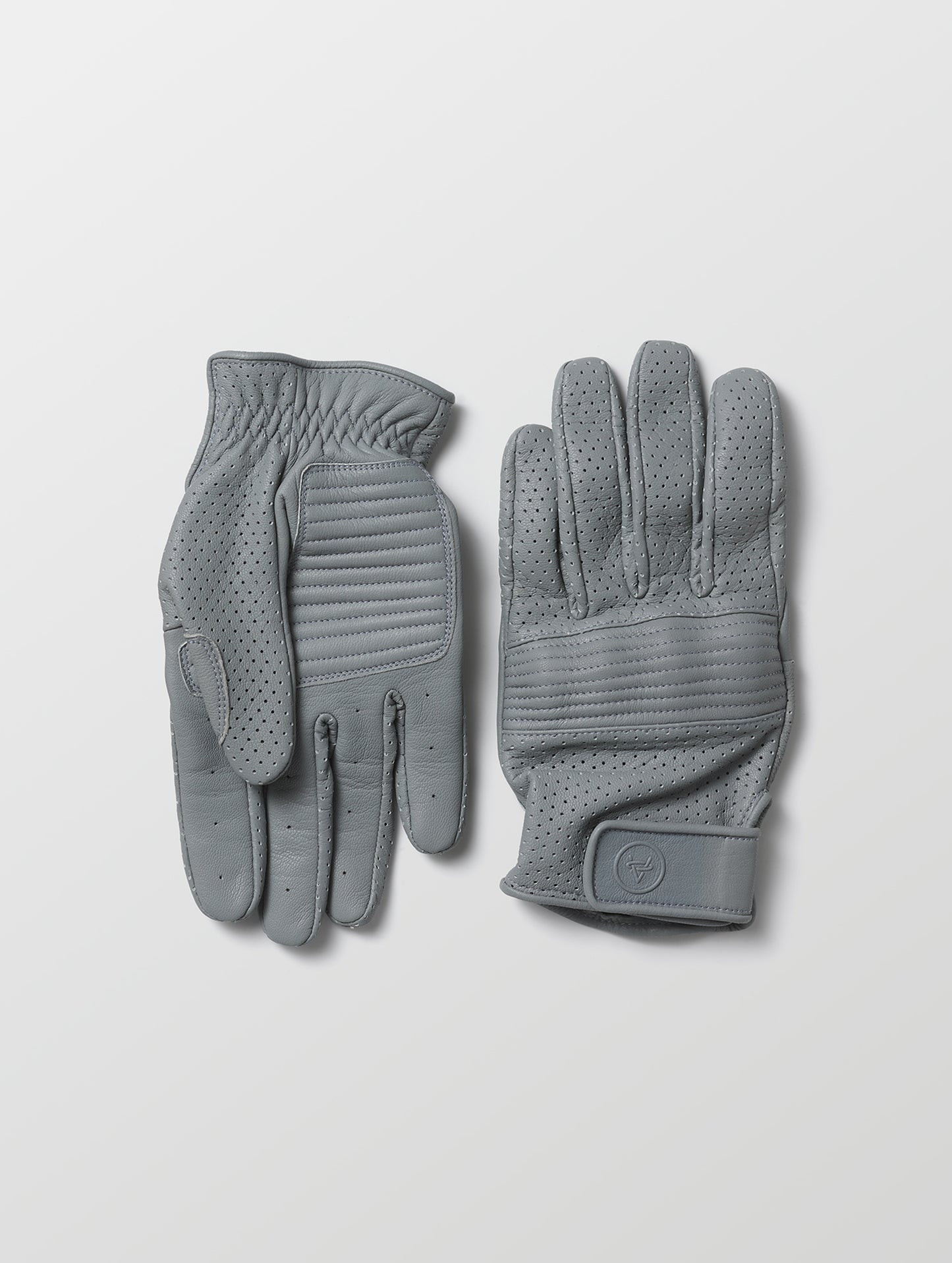 Pair of grey motorcycle gloves from AETHER Apparel