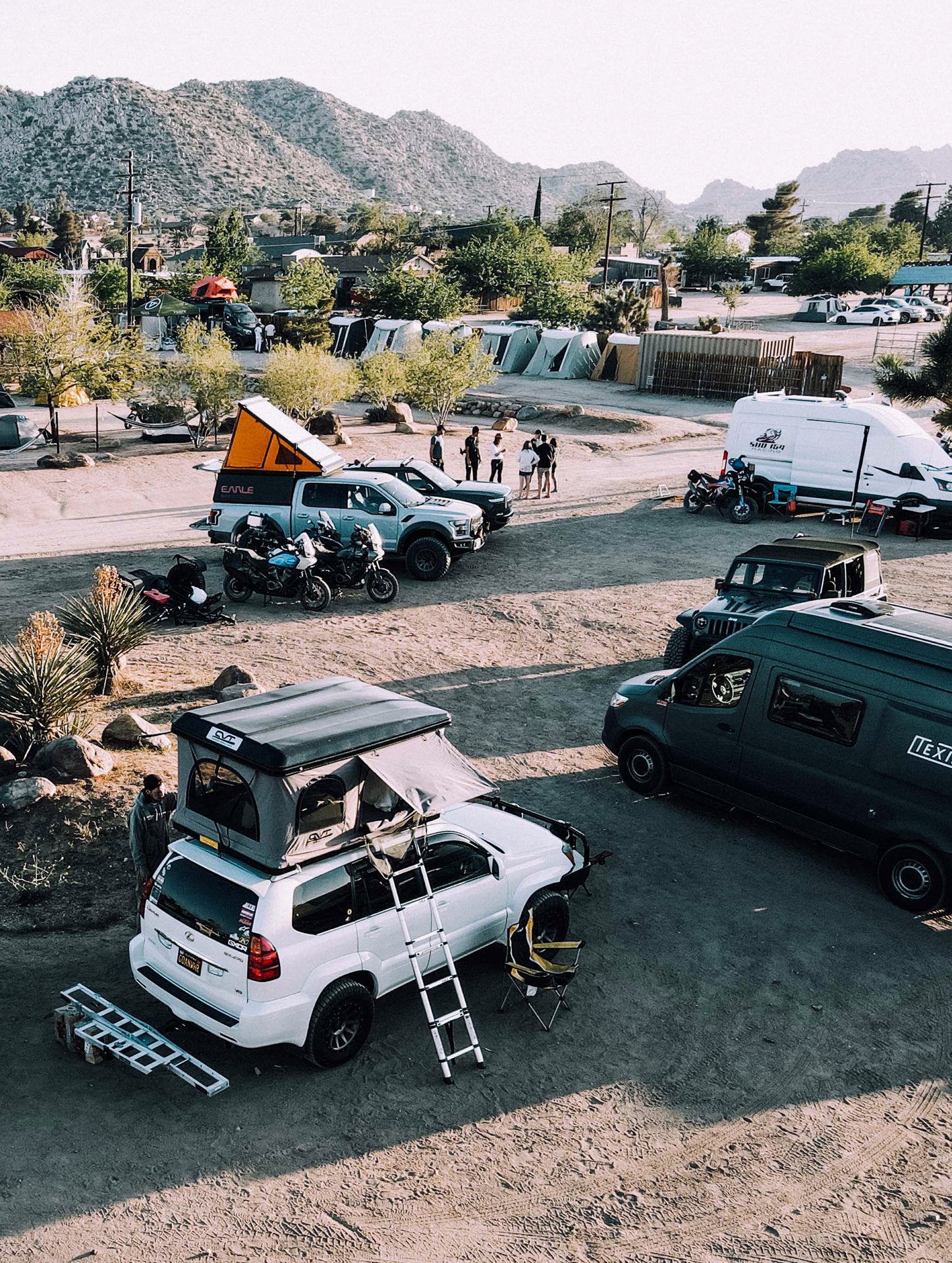 AETHER Rally Pioneertown 2023 - Campsite