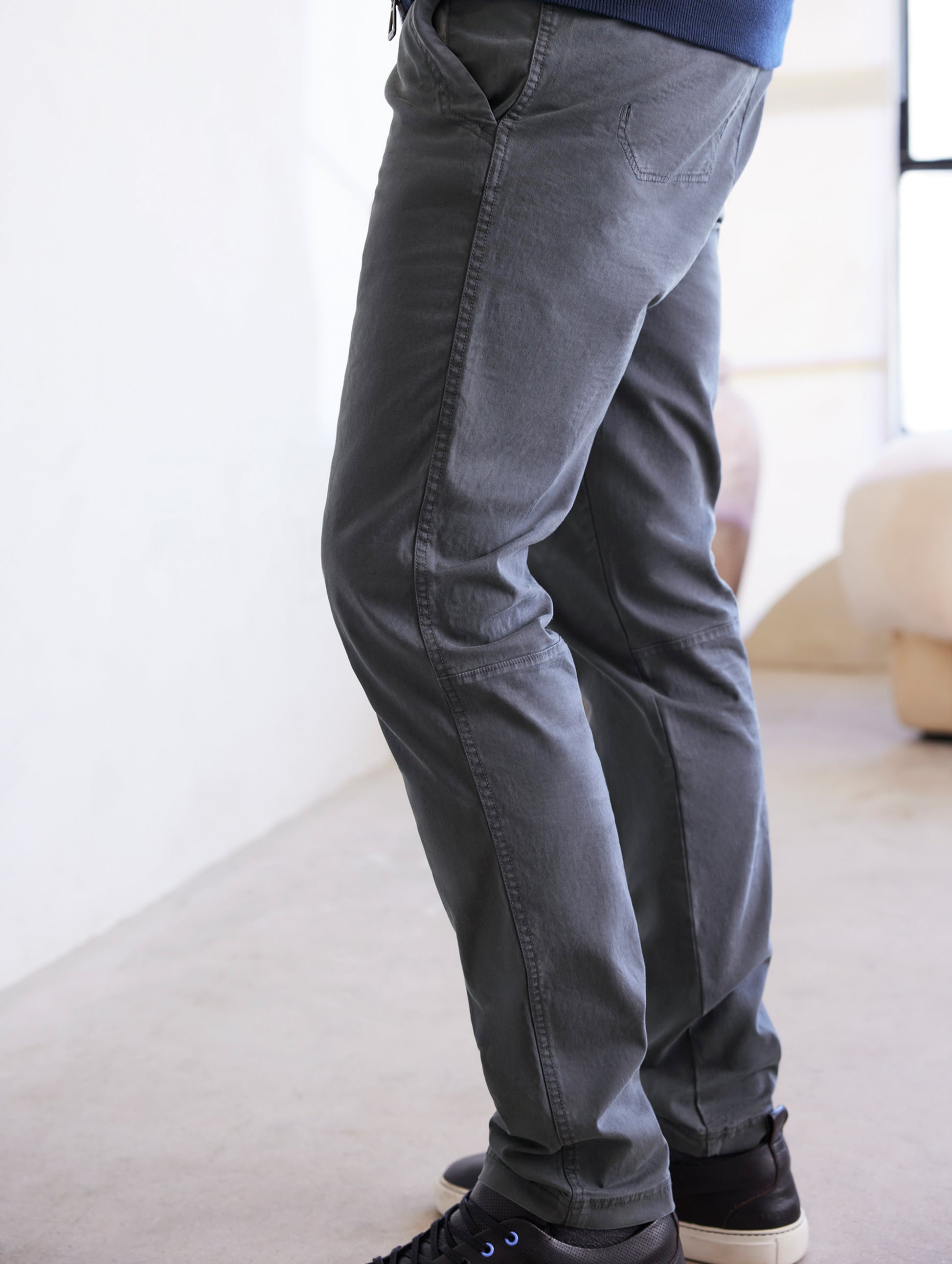 man wearing grey pants from AETHER Apparel