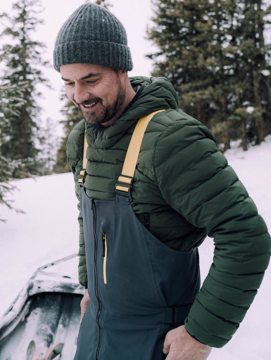 green insulated pullover for men