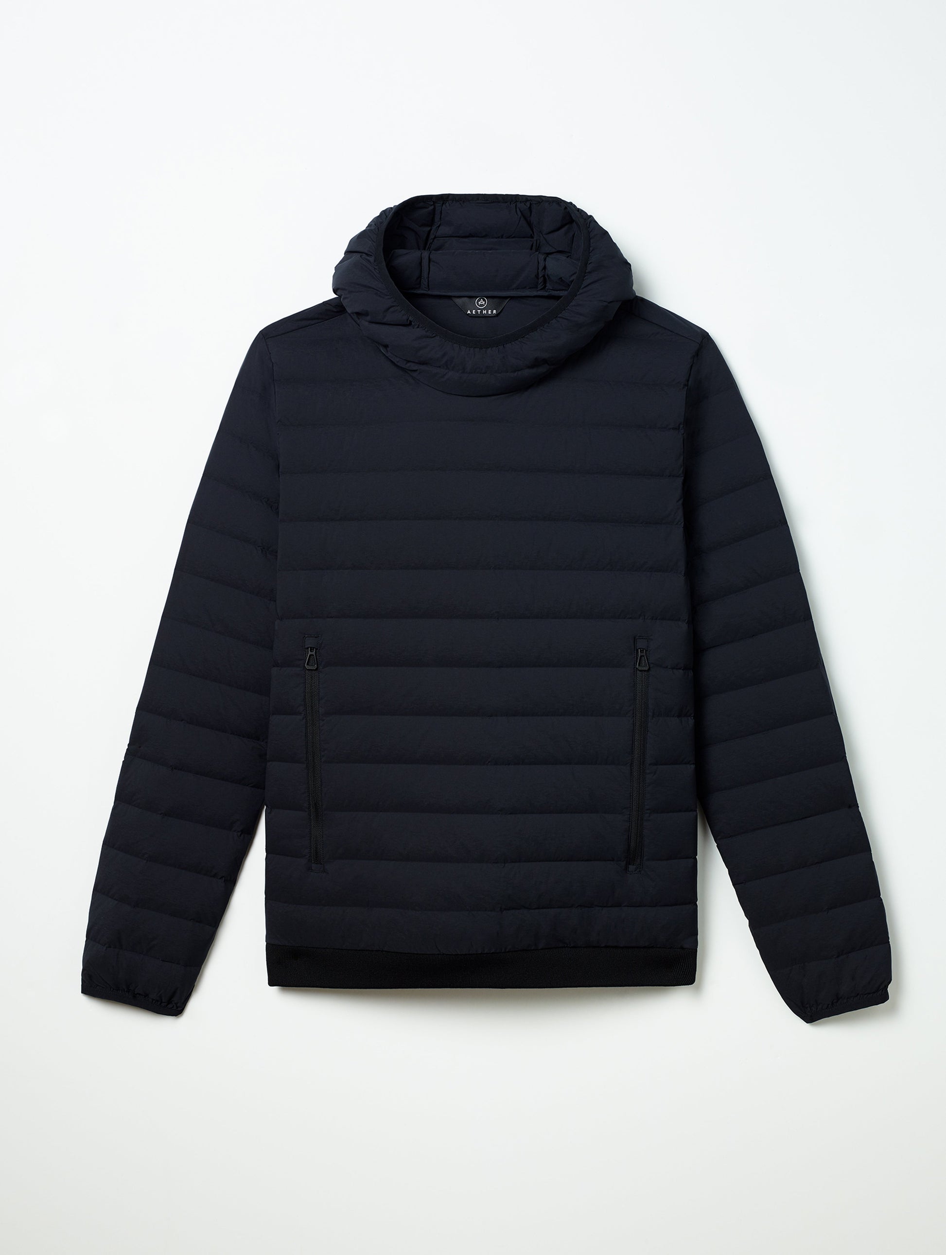 black insulated pullover for men