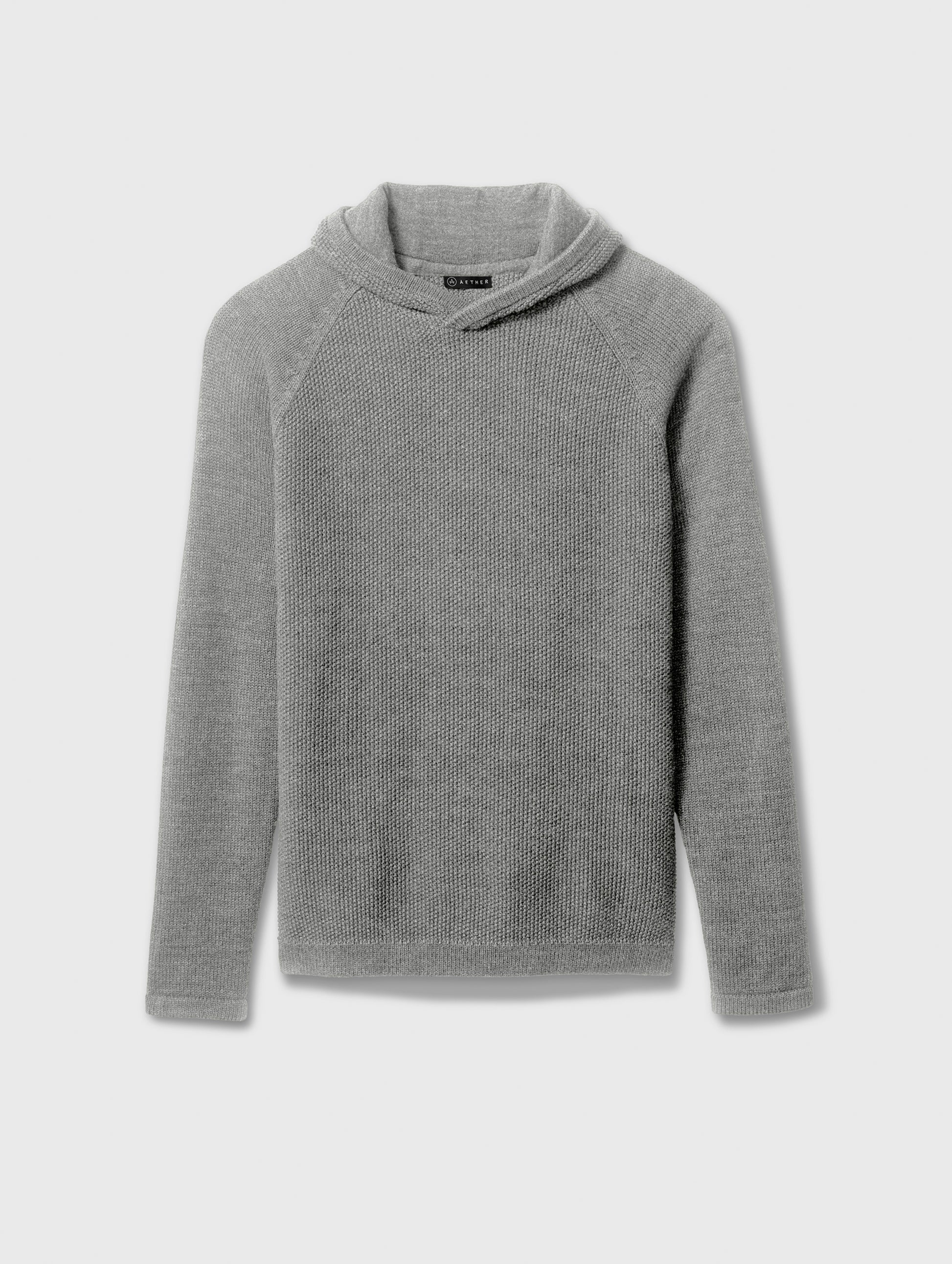 grey hooded sweater for men