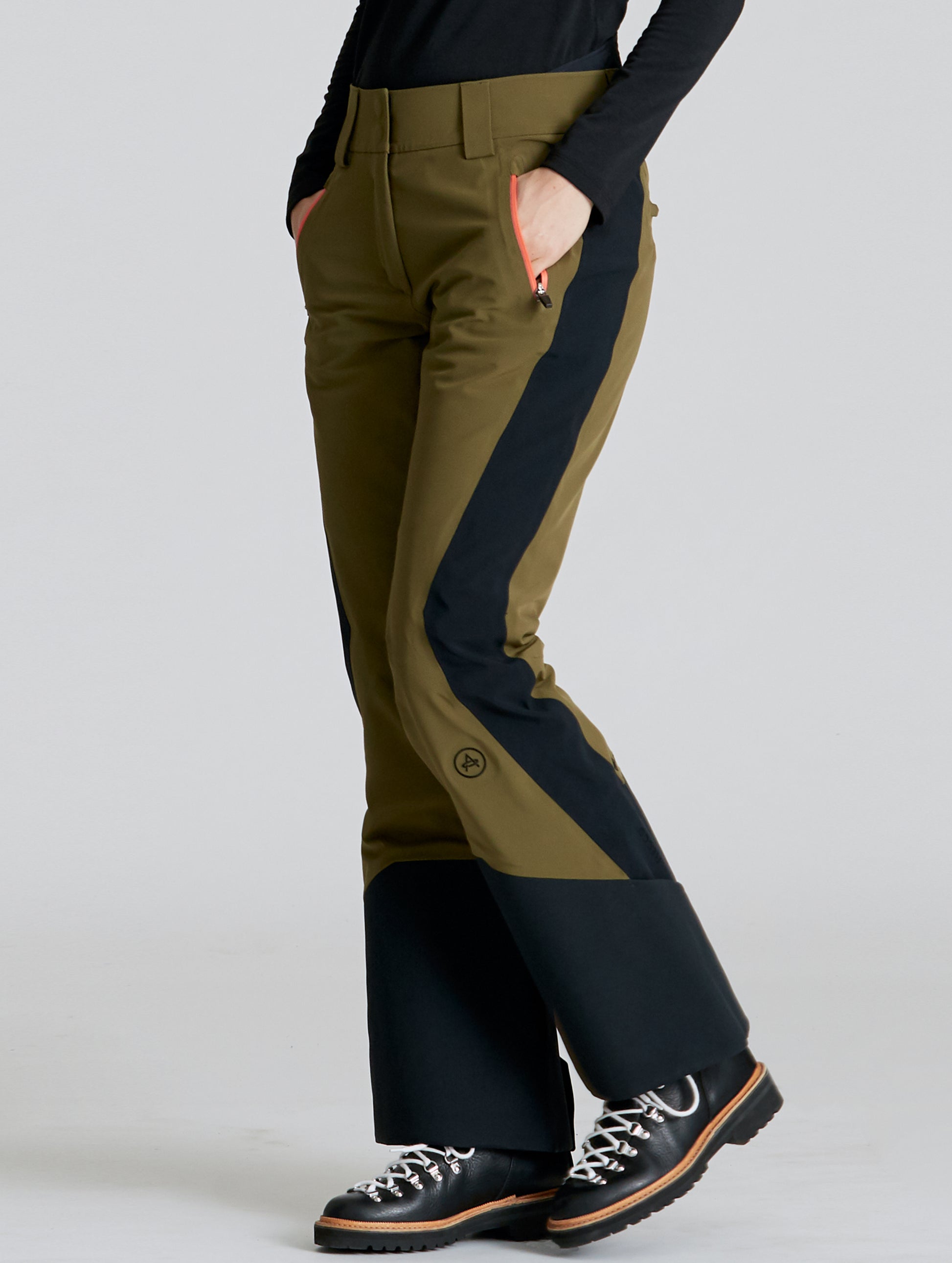women's green snow pant from AETHER Apparel